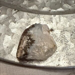 Blue Agate raw stone with dark edges